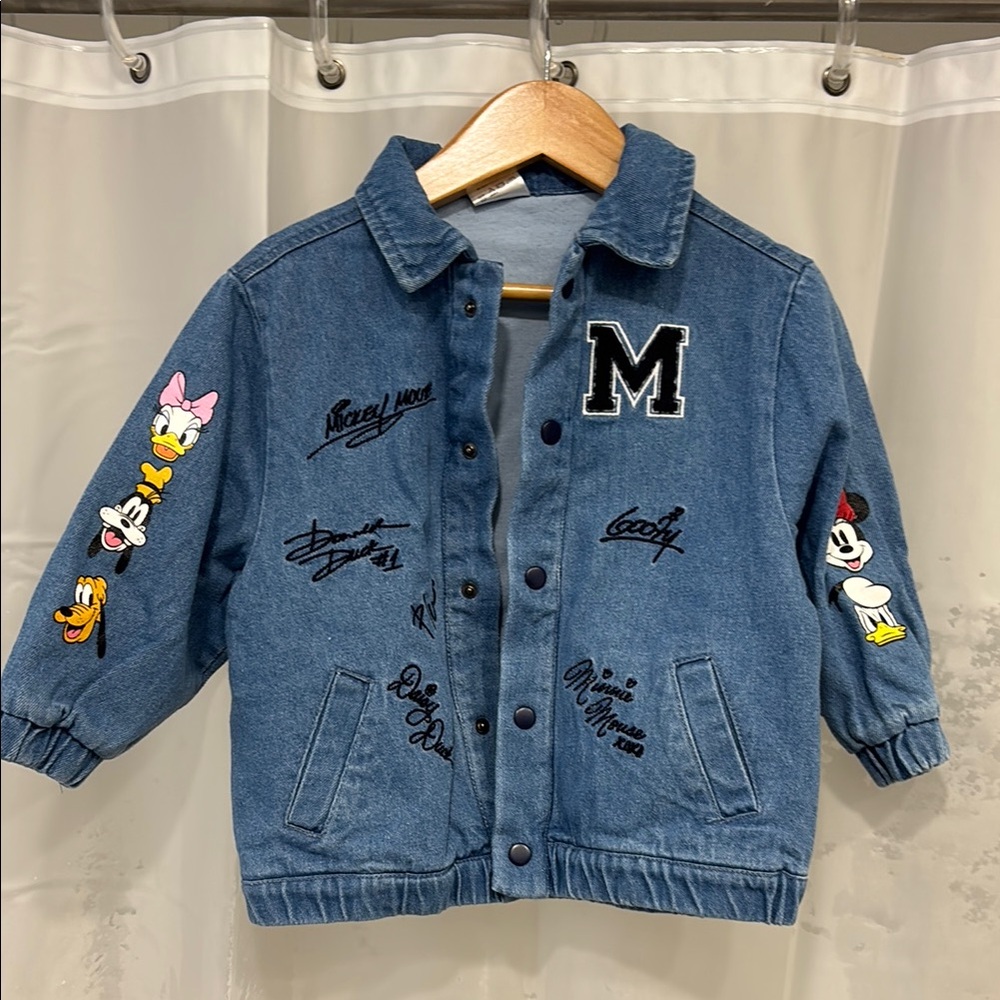 Disney Mickey and Friends Autograph Denim Toddler Jacket — BoxLunch Exclusive